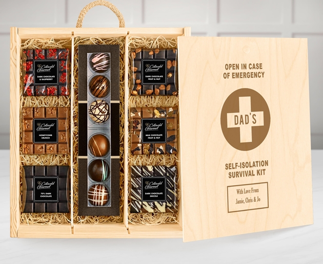 Get Well Soon Large Personalised Variety Chocolate Tasting Experience - Ganache Selection